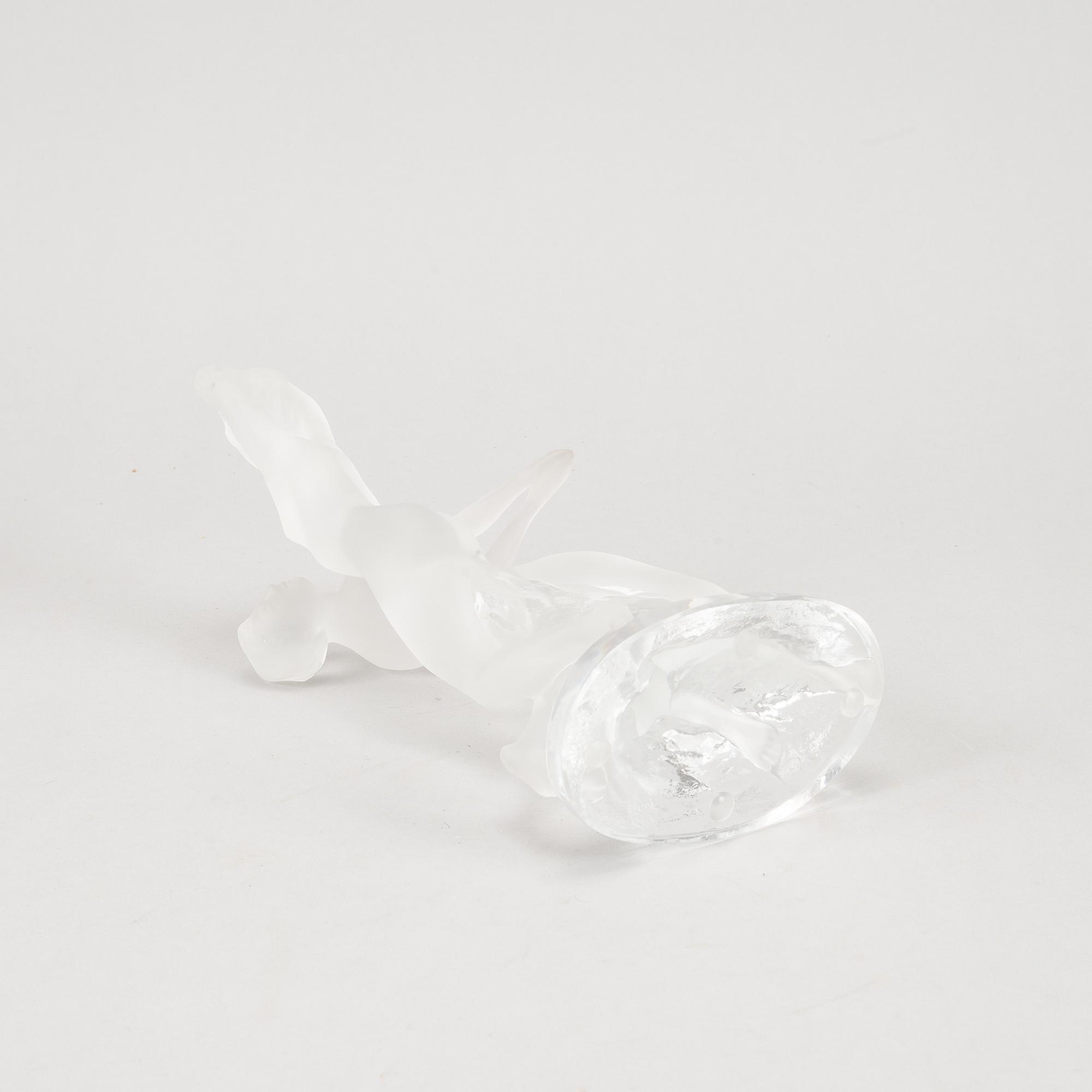 A glass figurine by Lalique. France, 1900's.