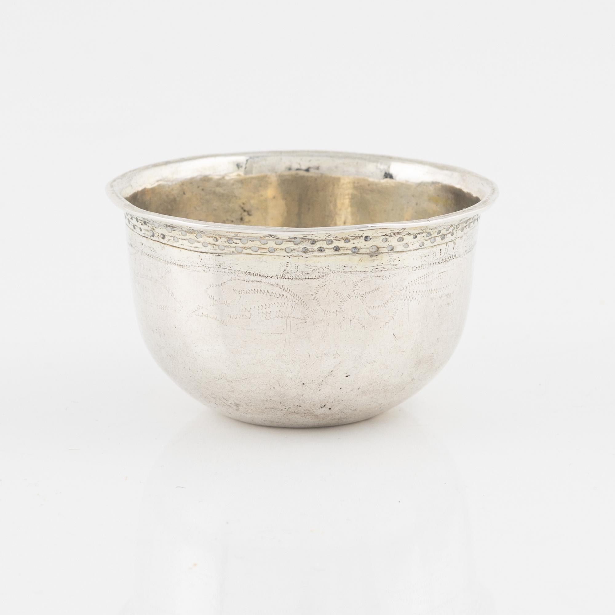 A Swedish Silver Tumbler, mark of Johan Leffler, Falun 1776.