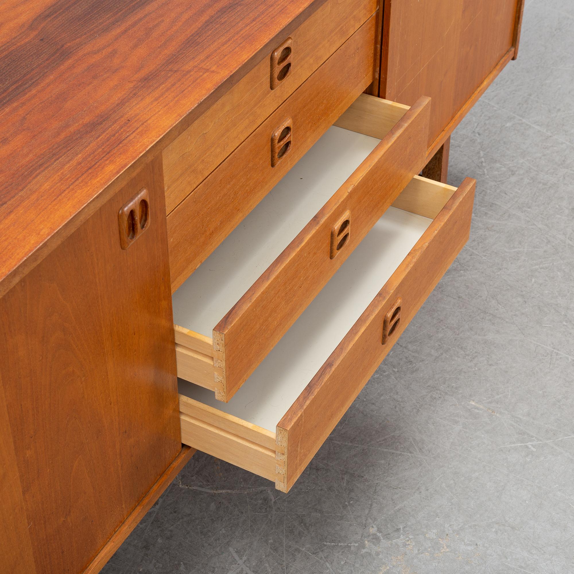 A teak veneered 'Korsör' sideboard from IKEA, 1960's.
