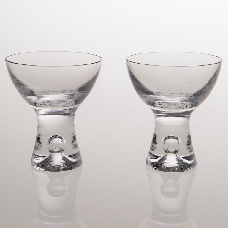 six sherry glasses, "Tapio", Iittala, the latter half of the 20th century.
