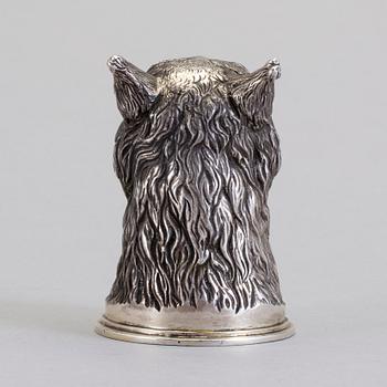 VODKAKOPP, silver, Moskva, 1908-26.