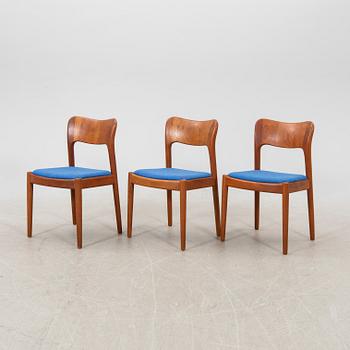 Niels Koefoed, chairs, 6 pcs, model 177 Hornslet Denmark, 1960s.