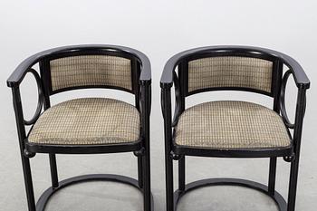 JOSEF HOFFMANN, a pair of chairs, Wittmann, Austria.