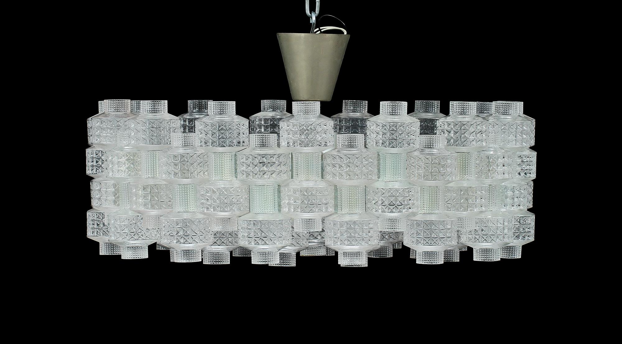 LJUSKRONA, glas, "Festival", Orrefors/ Fagerhult, 1900-talets mitt. Diam 62.