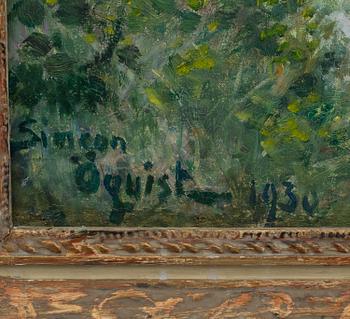 SIMEON ÖQUIST, olja på duk, signerad och daterad 1930.
