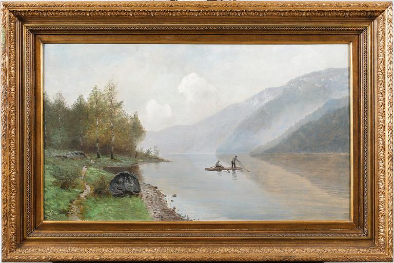 LUDVIG SKRAMSTAD, oil on canvas, signed.