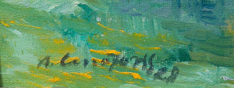 ANTON LINDFORSS, olja på duk, signerad och daterad -28.