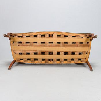 An eight piece Art Nouveau lounge suite in mahogany, Belgium/Netherlands, early 20th century.