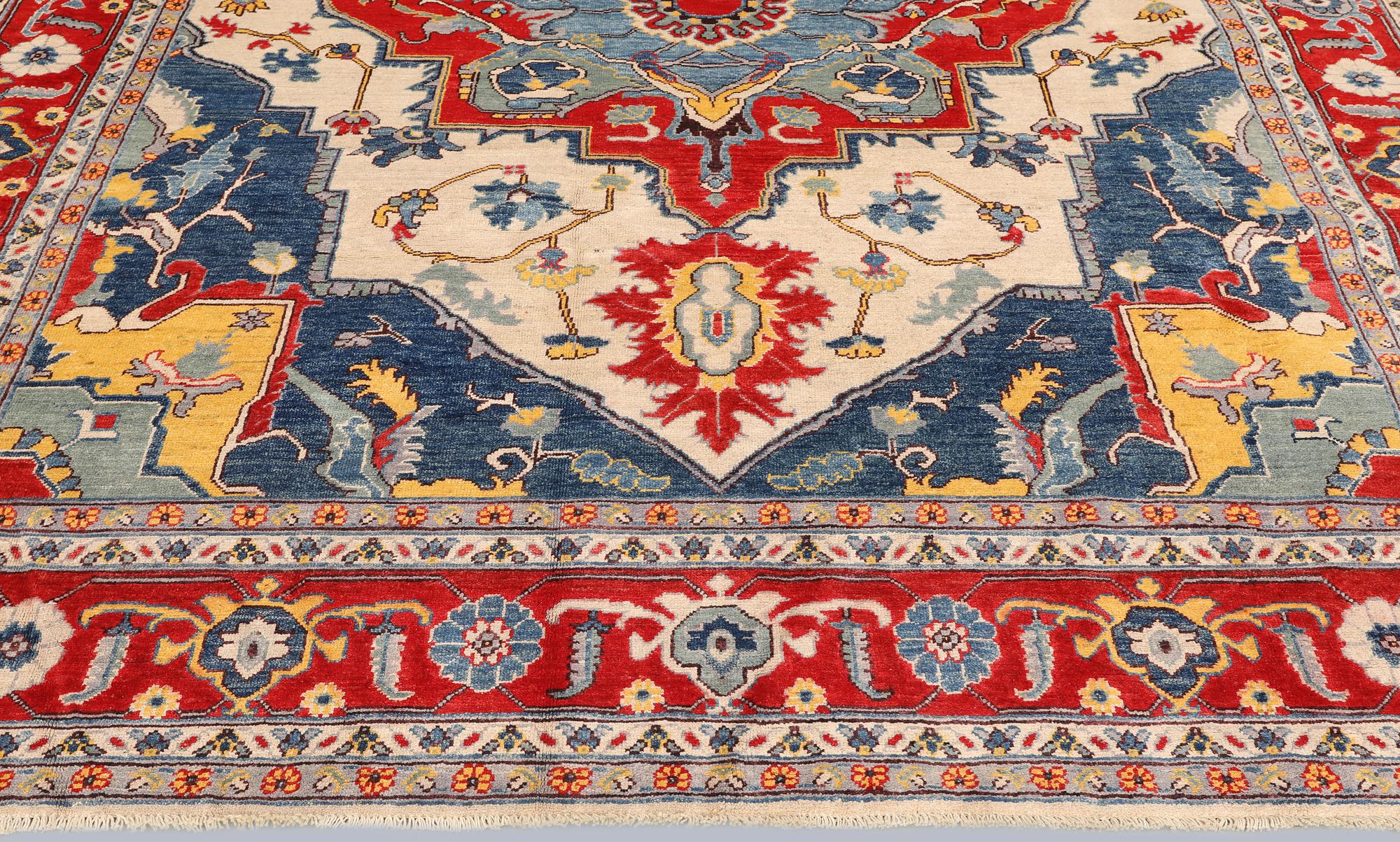 Matta, Kazak design, ca 294 x 244 cm.