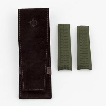 Grönt gummiband, till Patek Philippe Aquanaut.