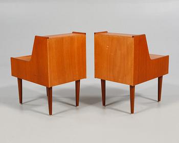 SÄNGBORD, ett par, 1950-tal.