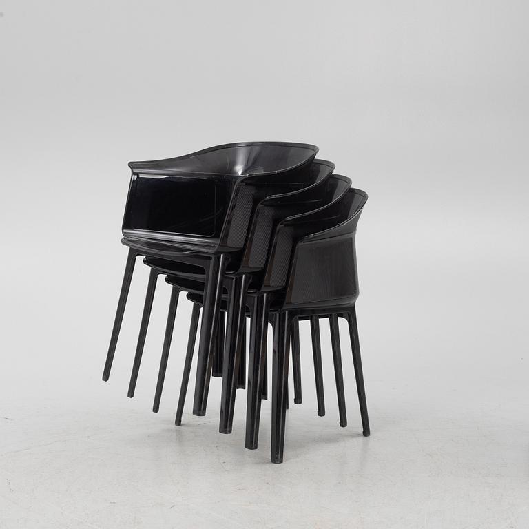 Ronan & Erwan Bouroullec, a set of four 'Papyrus' chairs, Kartell, Italy.