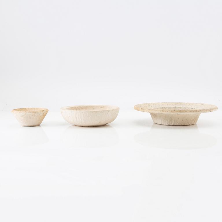 Gunnar Nylund, Vase and 3 bowls, Nymölle Denmark.