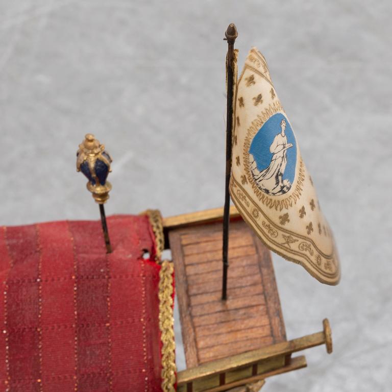 A 20th Century model of a galley ship.