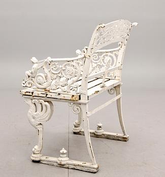 FÅTÖLJ, gjutjärn. 1900/2000-tal.