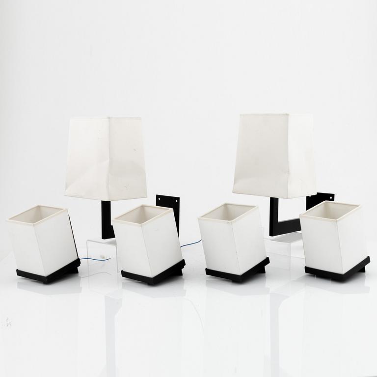 Stéphane Davidts, a group of 4+2 wall lights, Davidts Ligtning, 21st Century.