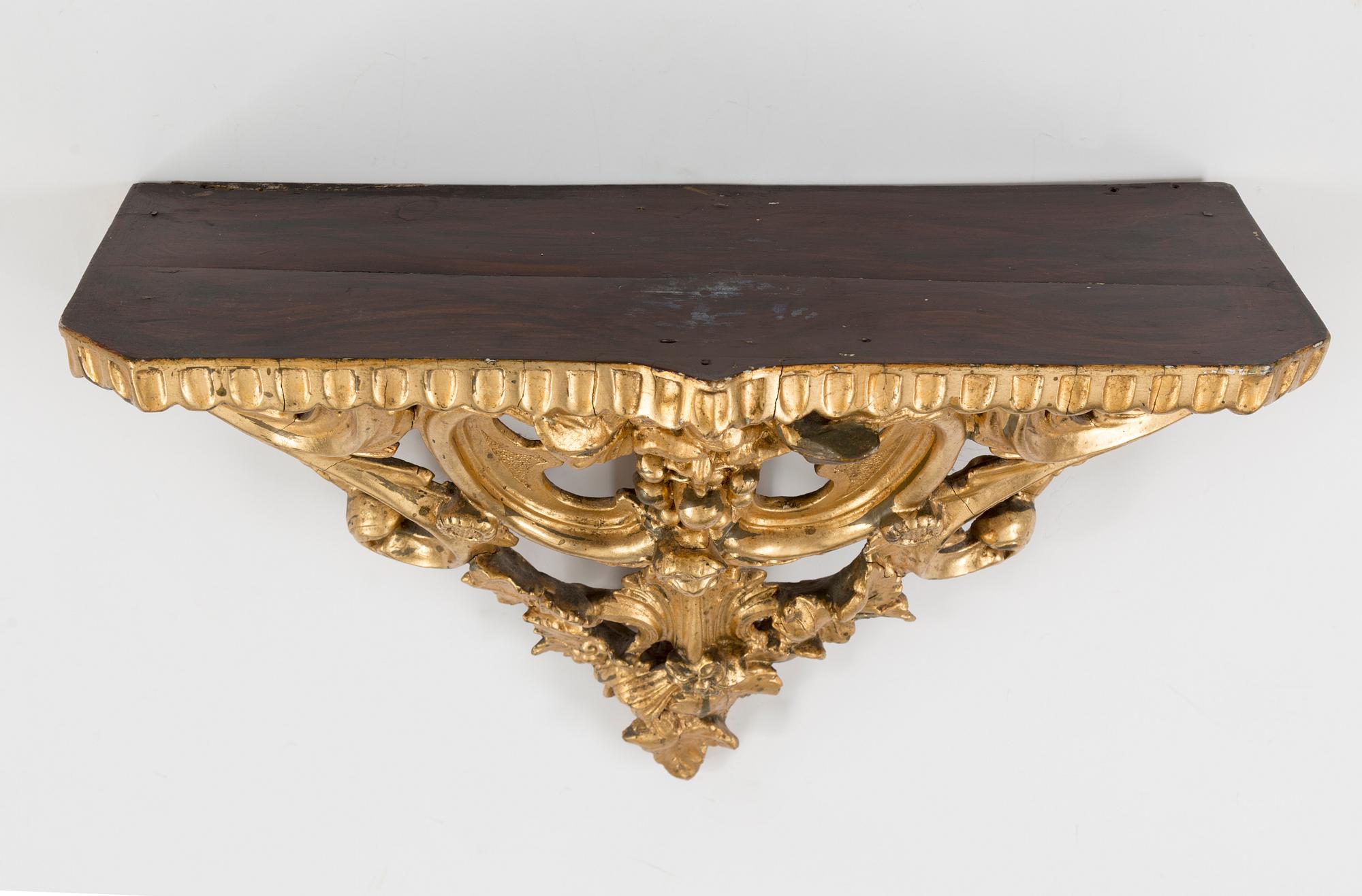 A Swedish Rococo 18th century mirror by Nils Meunier (master in Stockholm 1754-1797).