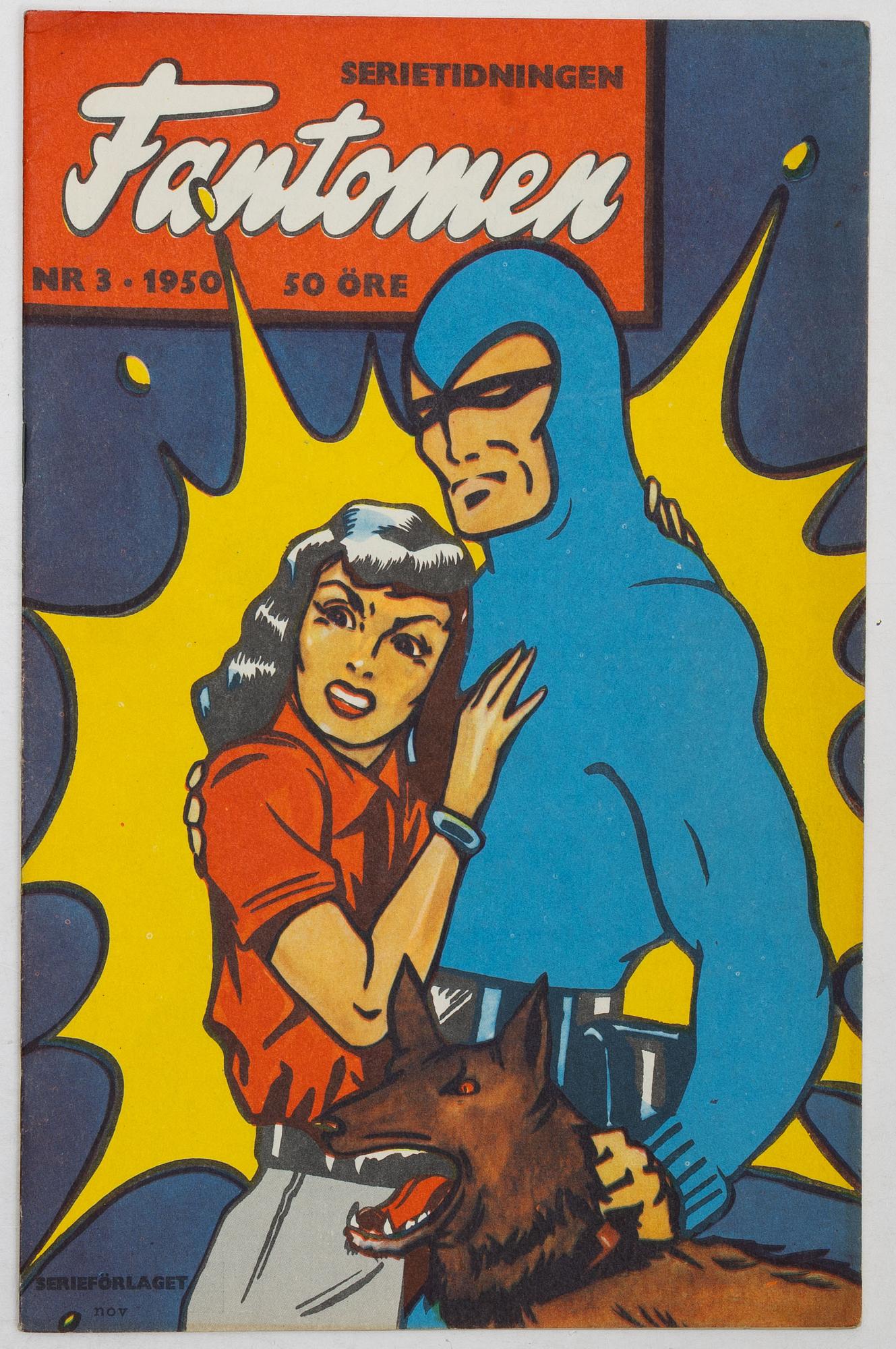 Comic books, Fantomen, no. 1–7, 1950.