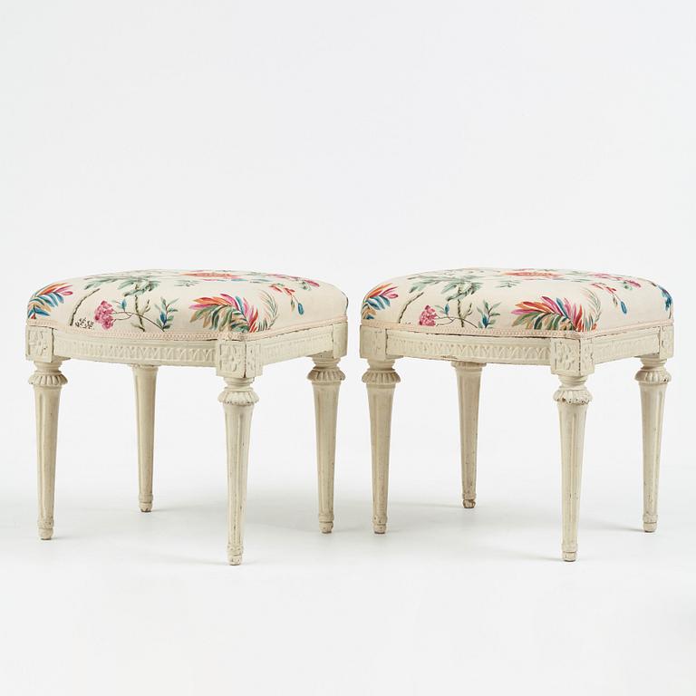 A pair of stools by J. Lindgren.