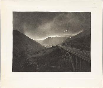 Lennart Olson Photoengraving "Emilia Romagna XIV,1982" signed, numbered and dated 1982.