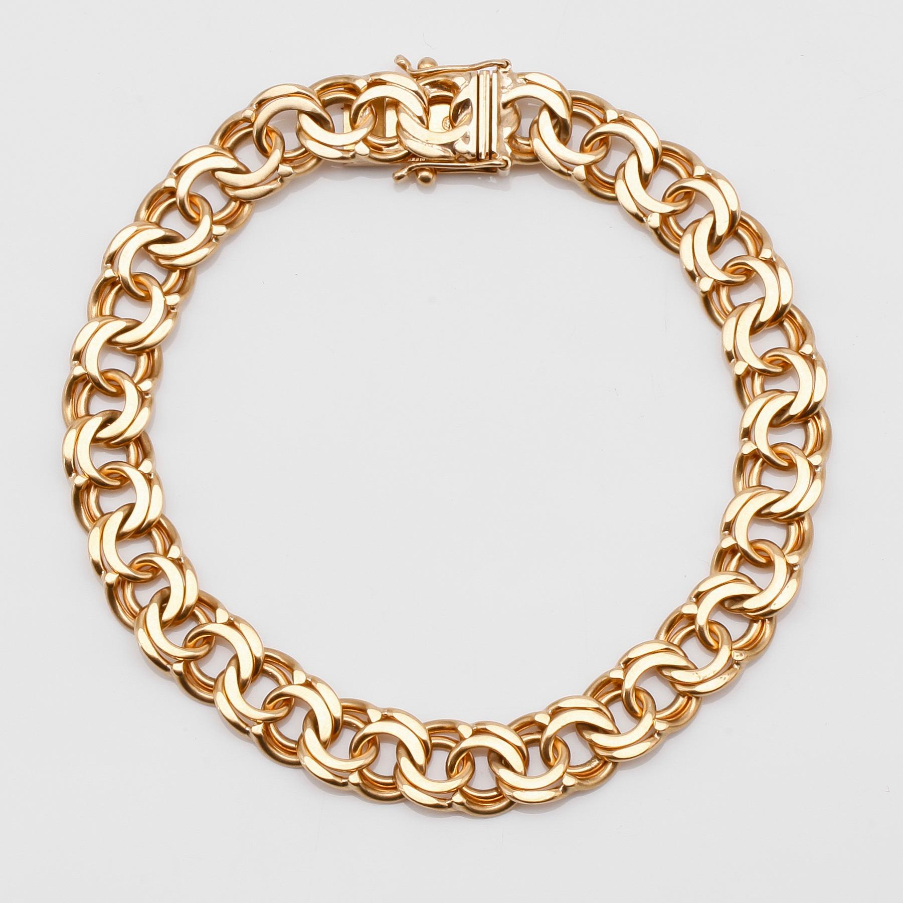 ARMBAND, 18K guld, svenska stämplar, 1971. Vikt ca 25 g.