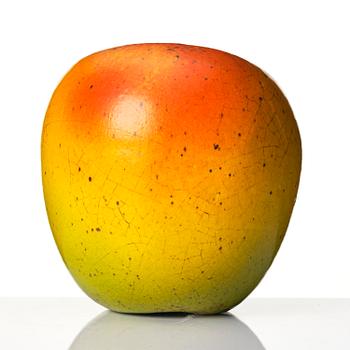 Hans Hedberg, a faience sculpture of an apple, Biot, France.