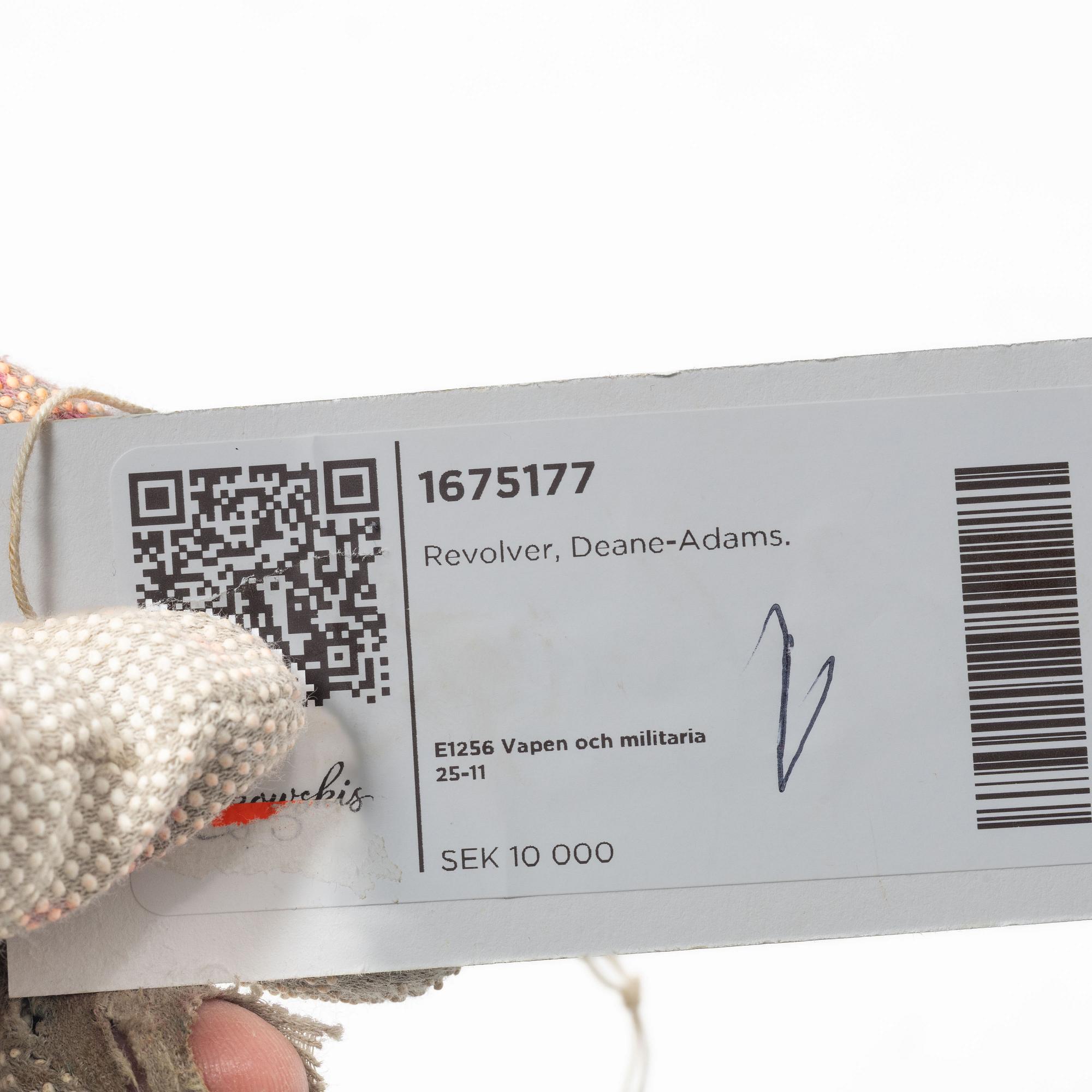 Slaglåsrevolver, brittisk  Deane, Adams & Deane. 1800-talets mitt.