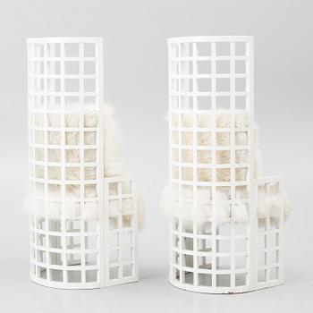 Armchairs, a pair, contemporary.