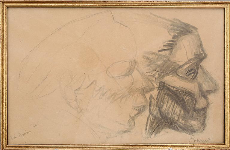 SIRI DERKERT, blyertsteckning, sign o dat -44.