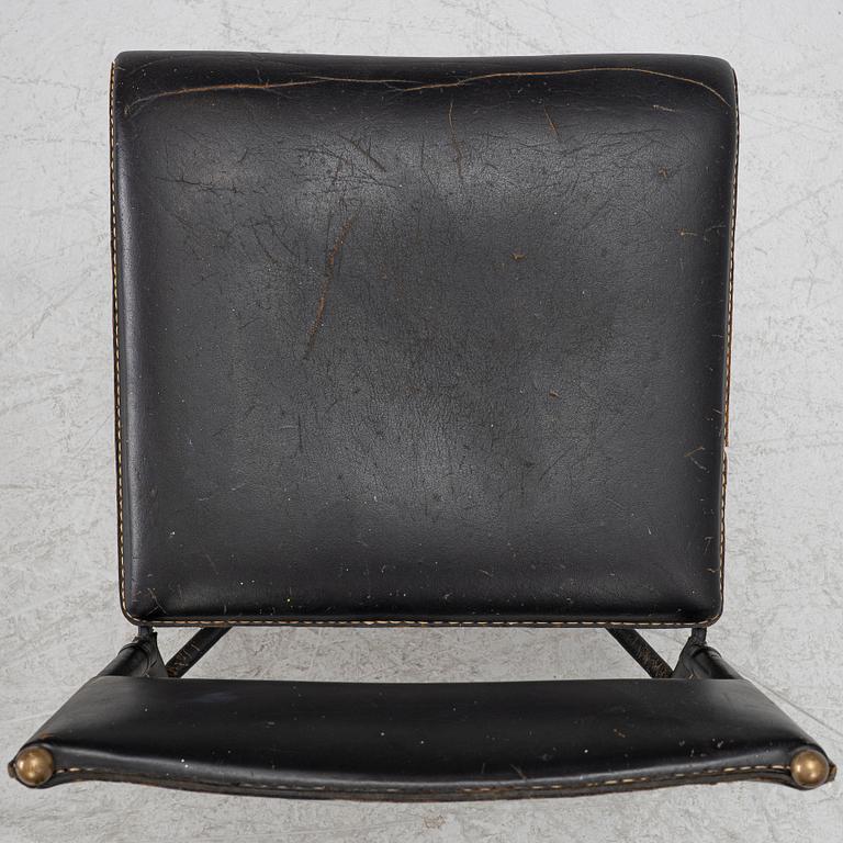 Jacques Adnet, attributed to, chairs, a pair, France, mid-20th century.