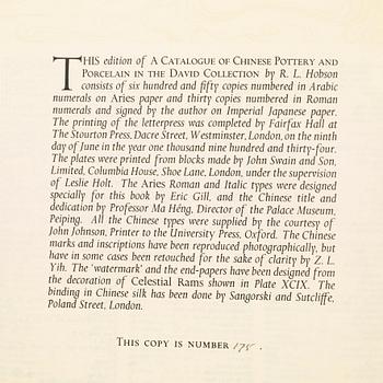 BOK, R.L Hobson, "A catalogue of chinese pottery and porcelain in the Collection of Sir Percival David", 1934.