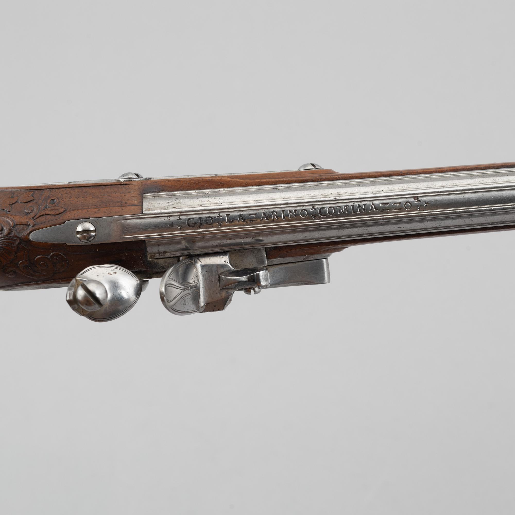 Flintlock pistols, a pair, Franciscus Hillbert Strasbourg (active 1738-1784).