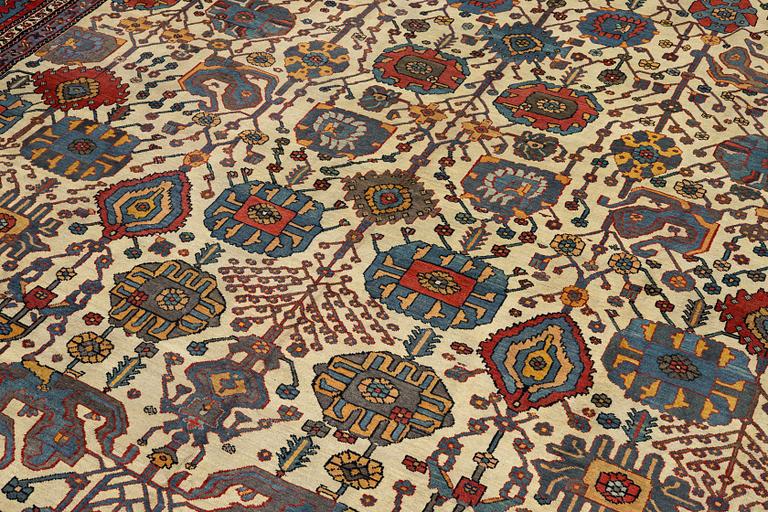 A 'Khan carpet' Chahar Mahal va Bakhtiari carpet of Safavid 'vase' design, West Persia, c. 774 x 423 cm.