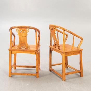 A pair of Chinese chairs around 1900.