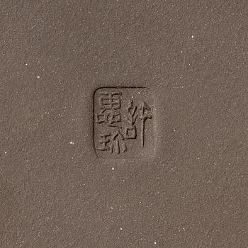 Tekannor, fem stycken, yixing, Kina, 1980/-90-tal.