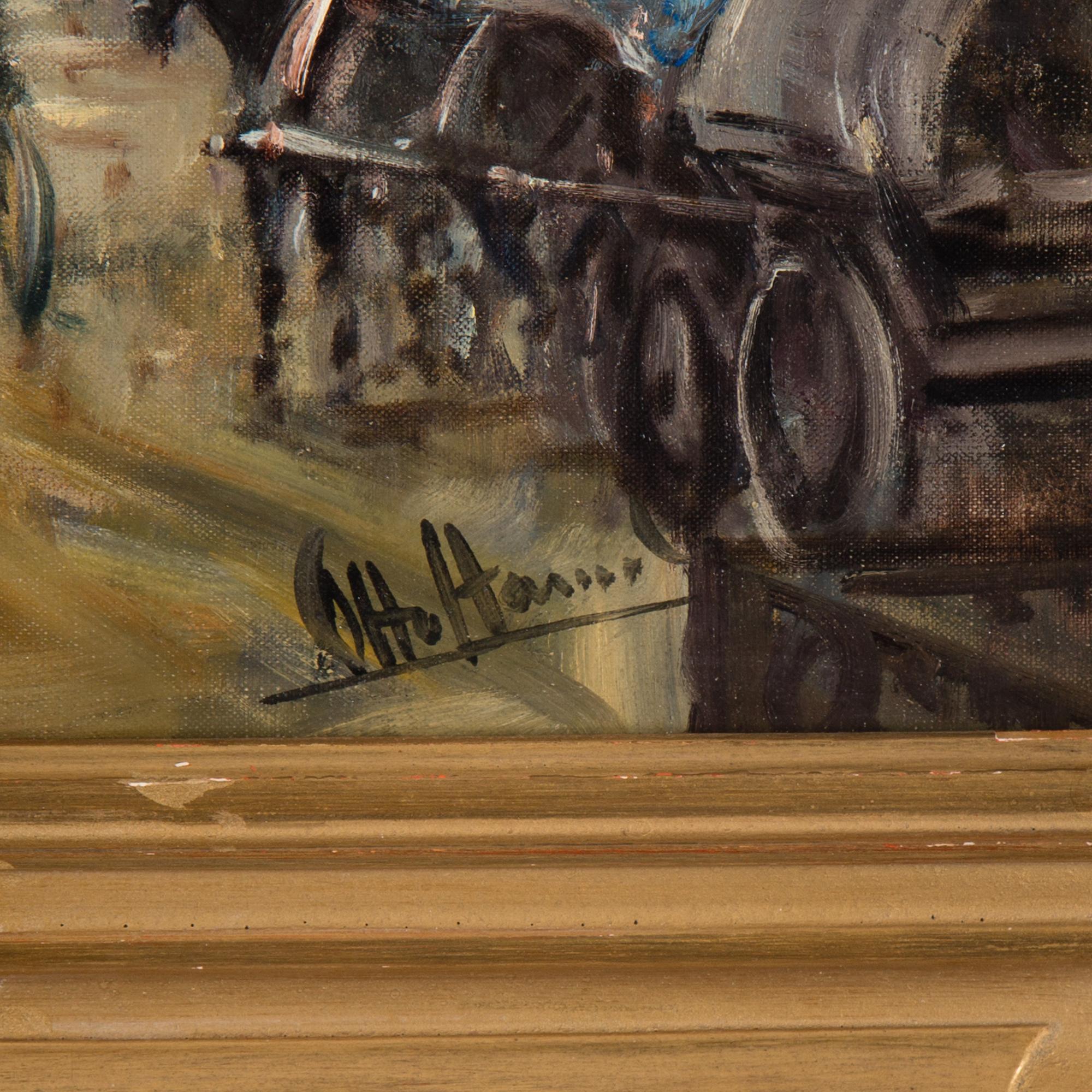 OTTO HAMEL, olja på duk, signerad Otto Hamel.