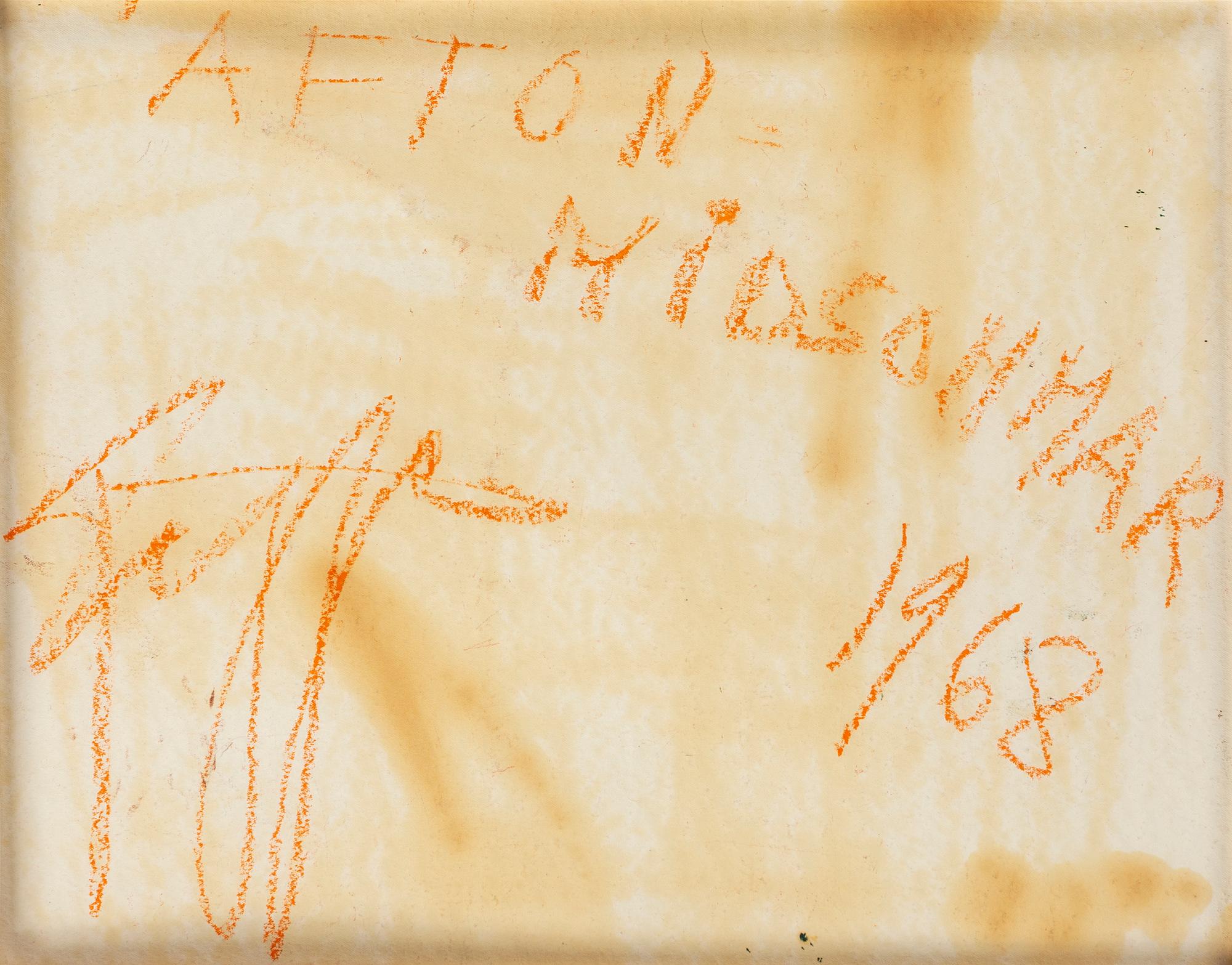 EDDIE FIGGE, mixed media, signed and dated 1968.