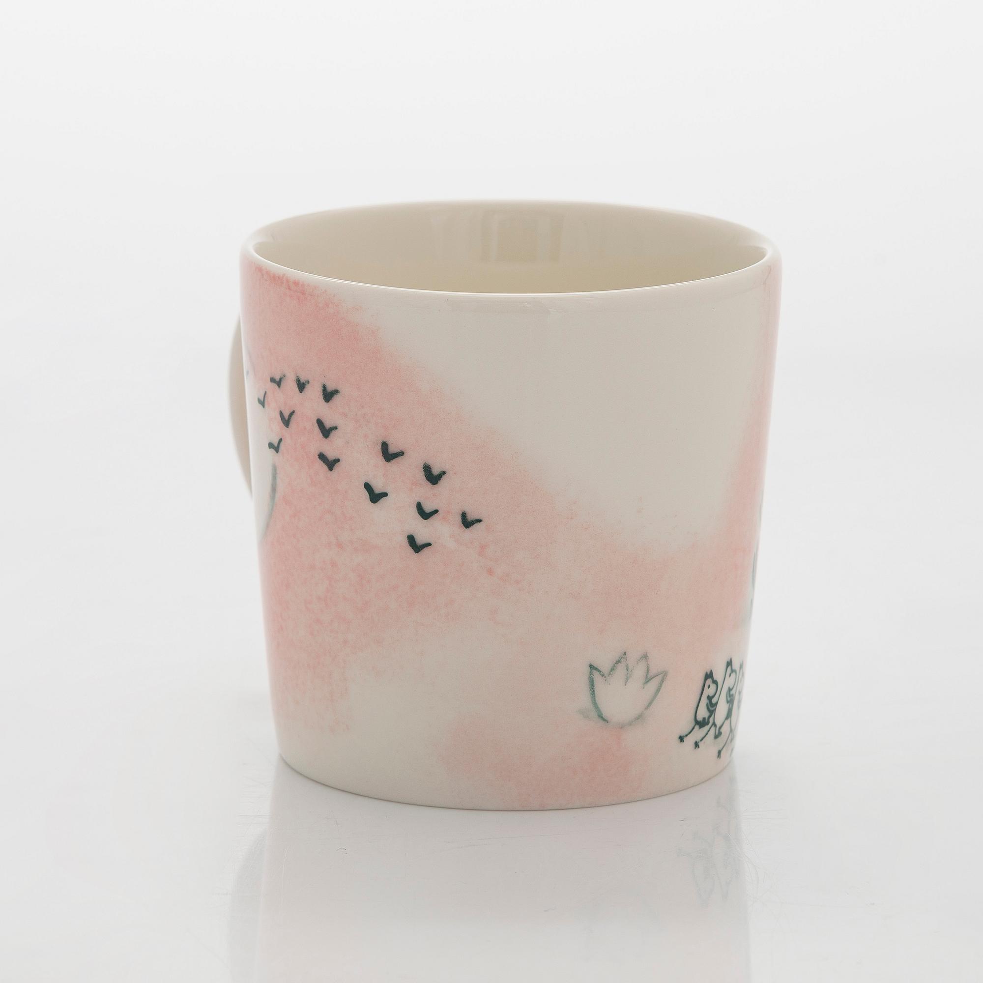 A porcelain Moomin 80 anniversary mug, 'Home', Moomin Characters, Arabia 2025, numbered 80.