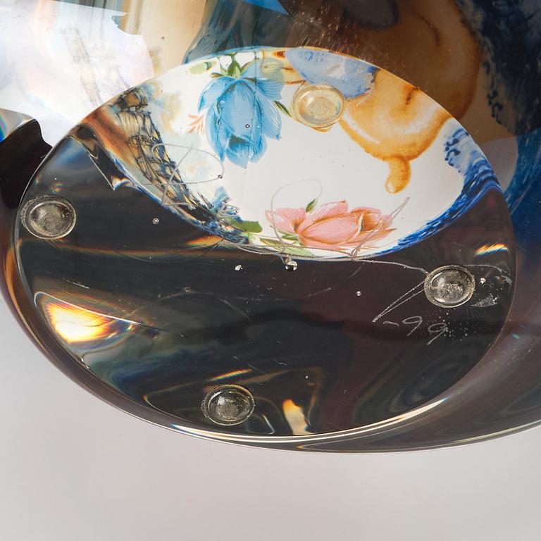 Per B. Sundberg, a glass vase, Orrefors, 1999.