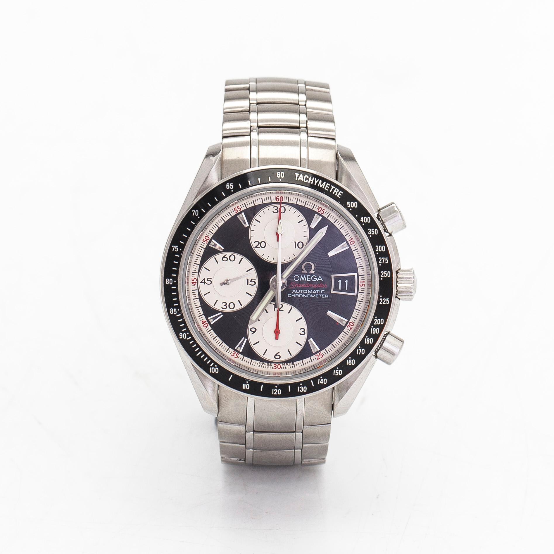 Omega, Speedmaster, Date, kronograf, armbandsur, 40 mm.