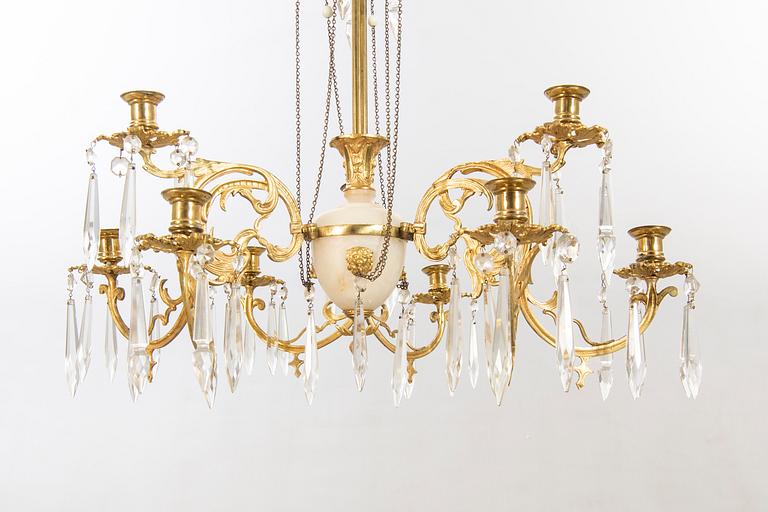 A chandelier around 1900.
