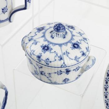 Royal Copenhagen, An 87-piece 'Musselmalet' porcelain service, Denmark.