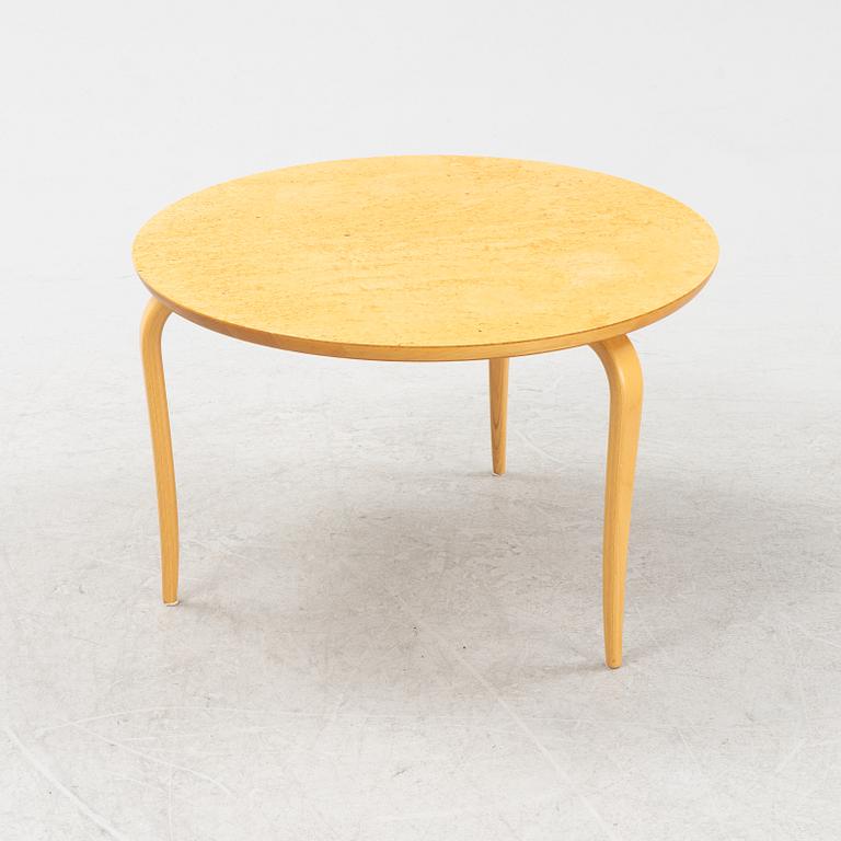 Bruno Mathsson, an 'Annika' birch veneered coffee table, Dux, Sweden.