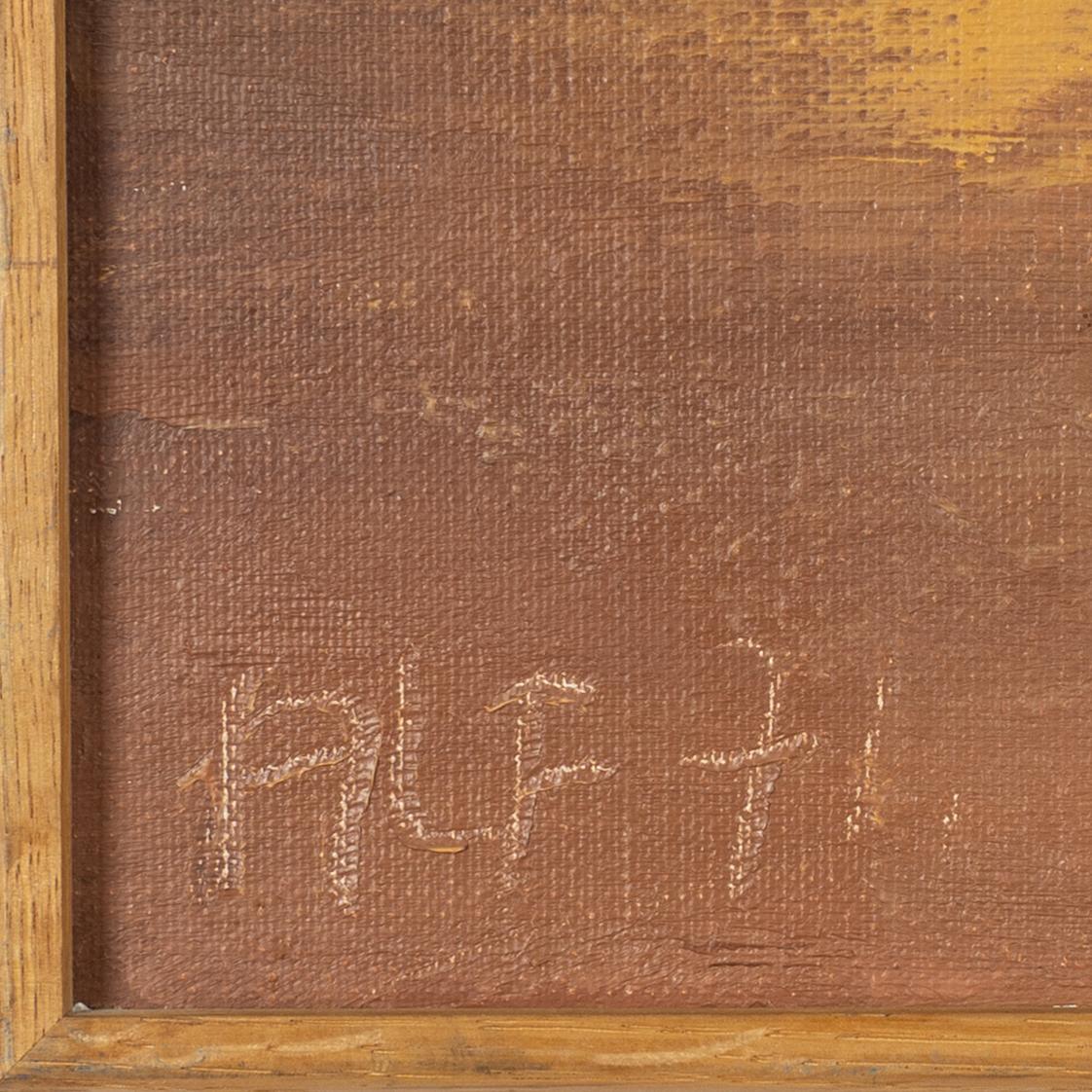 Alf Olsson, oil on canvas, signed and dated -71.