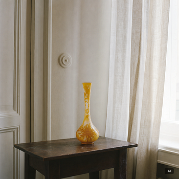 Emile Gallé, an Art Nouveau cameo glass vase, Nancy, France.