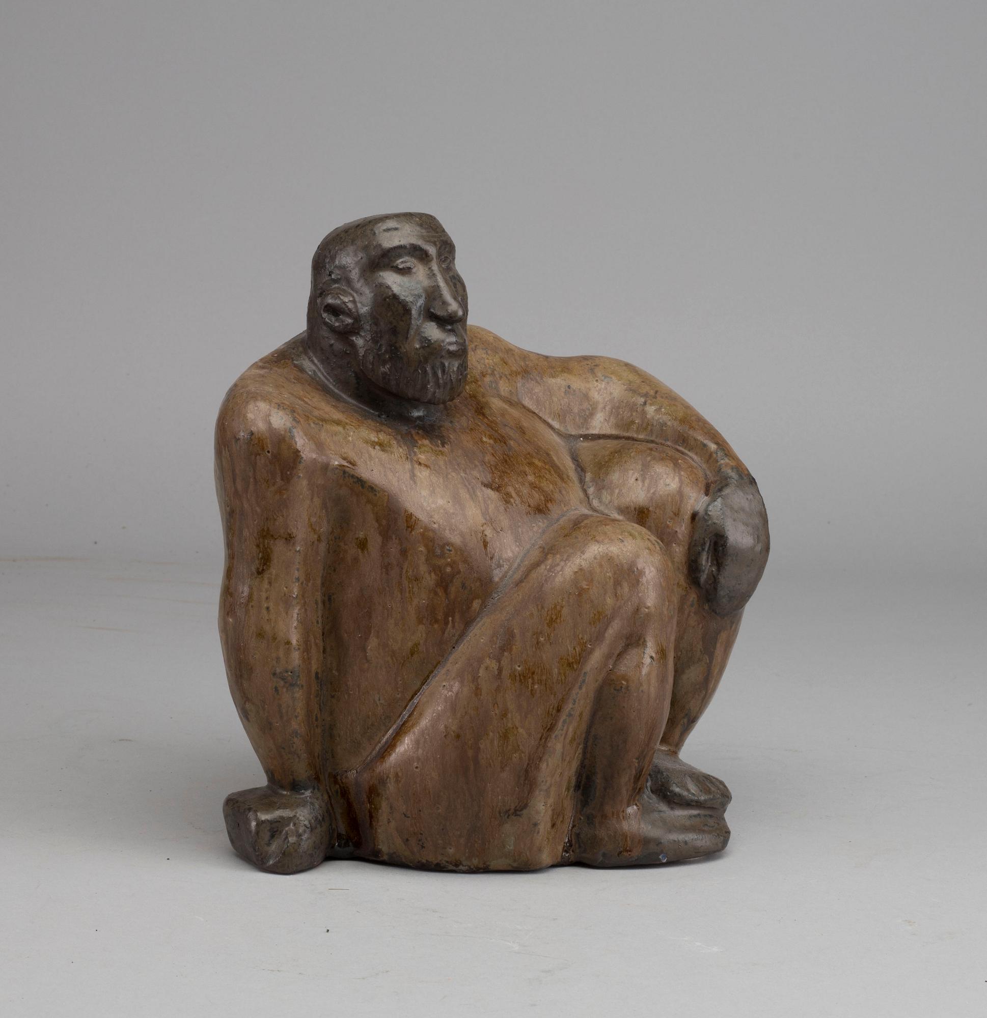 ÅKE HOLM, skulptur, stengods, signerad.