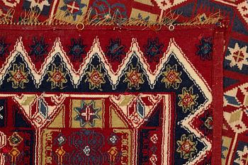 Cover, rya rug, southwestern Skåne, around the year 1900, Approx. 210 x 120 cm.