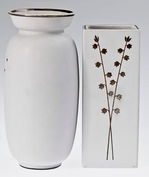 VASER 2 st, keramik. "Grazia", Stig Lindberg, Gustavsberg.