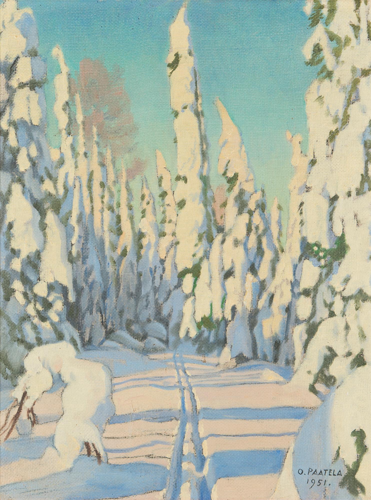 Oskari Paatela, Vinter landskap.