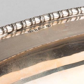 A SILVER TRAY BY CH JONSSON SÖLVESBORG 1925.